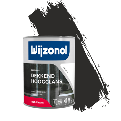 Wijzonol Dekkend Hoogglanslak 750 ml 9121 Antraciet