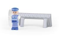 Lena TRUXX Politie Auto met Accessoires 29cm - thumbnail