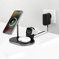 Hama 3in1 Draadloos Oplaadstation MagCharge Multi Voor IPhone AirPods En Watch - thumbnail