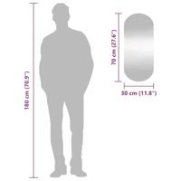 VidaXL Wandspiegel 30x70 cm ovaal glas - thumbnail