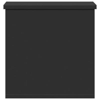 Opbergbox 30x35x35 cm bewerkt hout zwart Opbergbox 30x35x35 cm bewerkt hout zwart