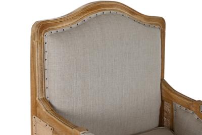 Armstoel Home ESPRIT Wit Natuurlijk Mangohout 72 x 80 x 95 cm