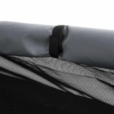 VidaXL Hondenhok oxford stof en staal lichtgrijs