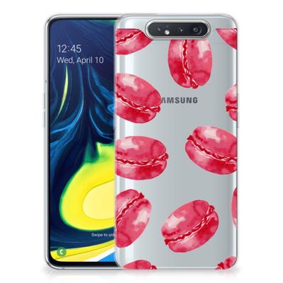 Samsung Galaxy A80 | Siliconen Case | Pink Macarons