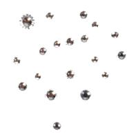 Frontriem Strass steentjes zilver - thumbnail