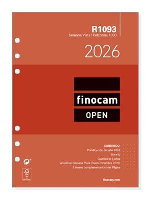 Boekhoudkundige verwerking van openbaarmakingen Finocam OPEN R1093 2026 15,5 x 21,5 cm