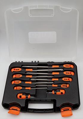 Bahco Schroevendraaierset | rubber greep | gleuf | Phillips | Robertson - 10-delig - 605-10-PC-AU