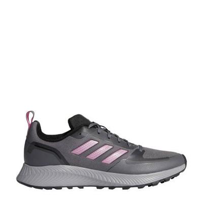 adidas Performance Runfalcon 2.0 hardloopschoenen trail grijs/roze