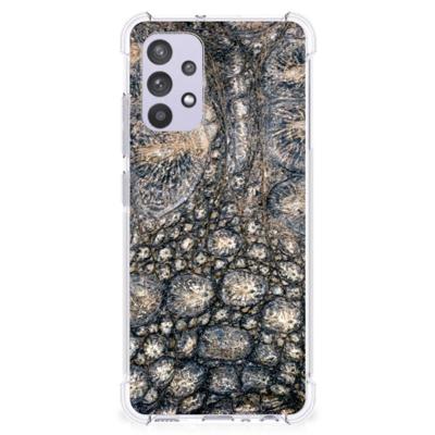 Samsung Galaxy A32 4G | A32 5G Enterprise Editie Case Anti-shock Krokodillenprint Samsung Galaxy A32 4G | A32 5G Enterprise Editie Case Anti-shock Krokodillenprint