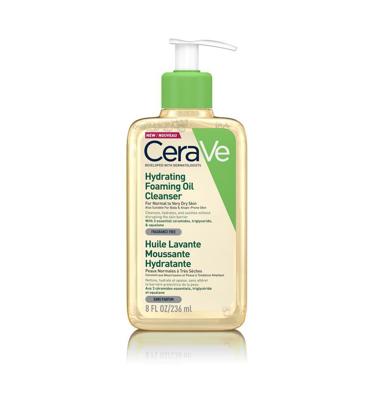 CeraVe Hydrating Foaming Oil Cleanser - voor normale tot (zeer) droge huid - voor gezicht en lichaam