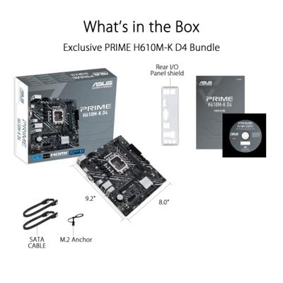 Moederbord Intel ASUS PRIME H610M-K D4 Moederbord Intel ASUS PRIME H610M-K D4