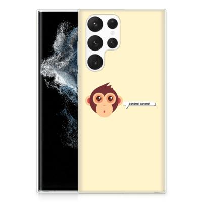 Samsung Galaxy S22 Ultra Telefoonhoesje met Naam Monkey Samsung Galaxy S22 Ultra Telefoonhoesje met Naam Monkey