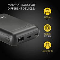 Intenso XS10000 Powerbank 10000 mAh LiPo Zwart Statusweergave - thumbnail