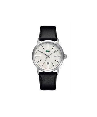 Lacoste horlogeband 2010466 / 2010467 / LC-35-1-14-0173 Leder Zwart 22mm + zwart stiksel Lacoste horlogeband 2010466 / 2010467 / LC-35-1-14-0173 Leder Zwart 22mm + zwart stiksel