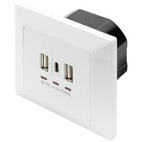 Digitus DA-70618 USB-laadbus Met USB Wit - thumbnail