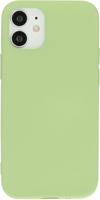 Mobiparts telefoonhoes Iphone 12 Mini siliconen pistache groen - thumbnail