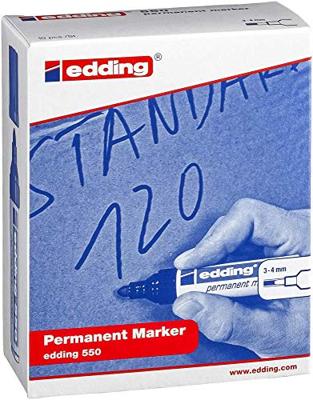Permanente markeerstift Edding 550 Groen (10 Stuks)