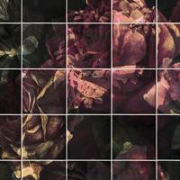 Noordwand Komar Ink Fotobehang Tiles Flowers - INX8-080 - thumbnail