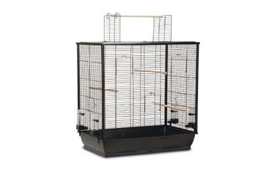 Vogelkooi open mtl 70x40x80cm zwart