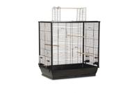 Vogelkooi open mtl 70x40x80cm zwart - thumbnail