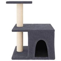 VidaXL Kattenmeubel met sisal krabpalen 48 cm donkergrijs - thumbnail