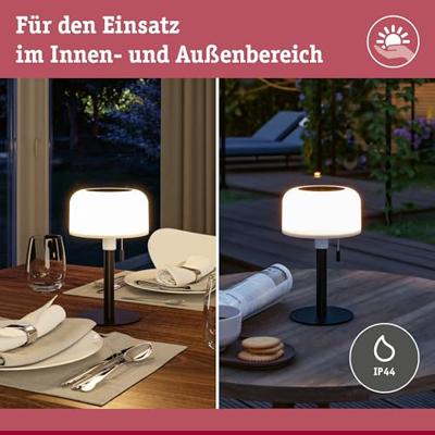 Paulmann 94607 Bartja Tafellamp op zonne-energie 1.6 W Warmwit Zwart Paulmann 94607 Bartja Tafellamp op zonne-energie 1.6 W Warmwit Zwart
