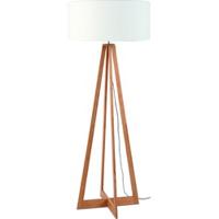 Good&Mojo Vloerlamp 'Everest' Bamboe en Eco linnen, kleur Wit - thumbnail