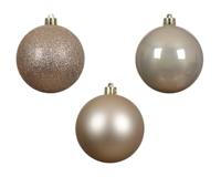 Onbreekbare kerstballen parel in koker 34 st Decoris - Decoris - thumbnail