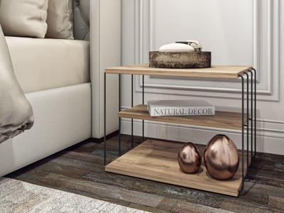 Bijzettafel LEBRON 50 cm atlantische pijnboom