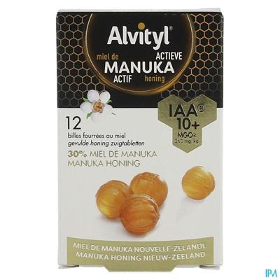 Alvityl Gevulde Zuigtabl Manuka Iaa 10+ 12