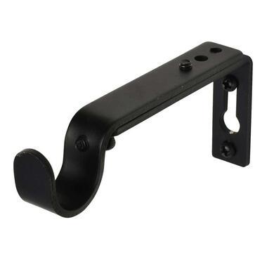 Wandsteun Roede verstelbaar 9-14cm - zwart - set van 2 (1209021) - Leen Bakker