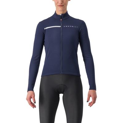 Castelli Sinergia 2 fietsshirt lange mouw belgisch blauw dames L