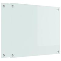 VidaXL Keuken achterwand 2 pcs wit 70 x 60 cm gehard glas - thumbnail