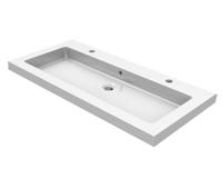 Wiesbaden keramische meubelwastafel 100x46 2 kr.gaten - thumbnail