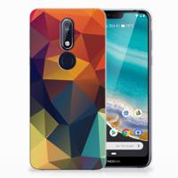 Nokia 7.1 | TPU Hoesje | Polygon Color - thumbnail