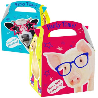 Amscan Traktatiedoos boerderijdieren 17 cm | 75 stuks