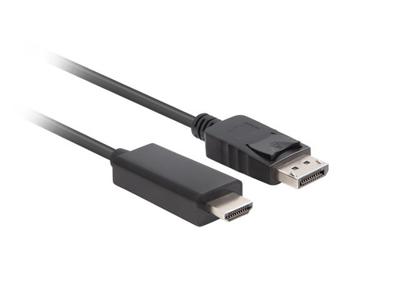 Lanberg CA-DPHD-11CC-0030-BK tussenstuk voor kabels DisplayPort HDMI Zwart - thumbnail