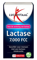 Lucovitaal Lactase 7000 FCC 60 Tabletten - thumbnail