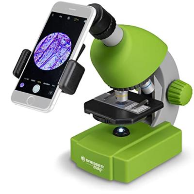 Bresser Optik 8851300B4K000 grün Kindermicroscoop Monoculair 640 x Doorvallend licht Bresser Optik 8851300B4K000 grün Kindermicroscoop Monoculair 640 x Doorvallend licht