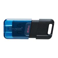 USB stick Kingston Technology DataTraveler 80 Blauw Zwart 64 GB - thumbnail