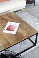 Set van 2 tafels DKD Home Decor Bruin Zwart 90 x 90 x 40 cm - thumbnail