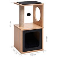 VidaXL Kattenkrabpaal met sisal krabmat 60 cm - thumbnail