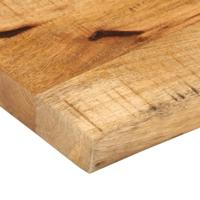 Tafelblad met natuurlijke rand 140x40x3,8 cm massief mangohout - thumbnail