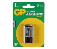 GP Super Alkaline 9 volt 6LR61 1604A 3012425 - thumbnail