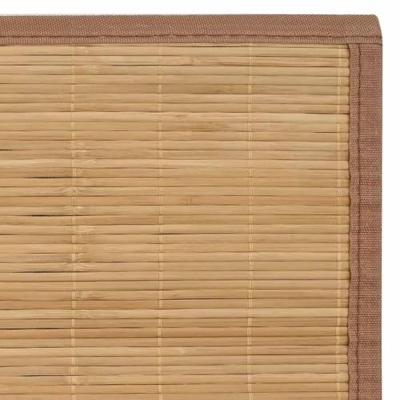 VidaXL Tapijt 100x160 cm bamboe bruin