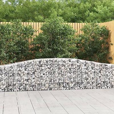 VidaXL Schanskorf gewelfd 400x30x60/80 cm gegalvaniseerd ijzer VidaXL Schanskorf gewelfd 400x30x60/80 cm gegalvaniseerd ijzer