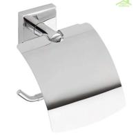 Toiletrolhouder Sapho X-Square 13.5x15.5 cm met Klep Chroom Sapho - thumbnail