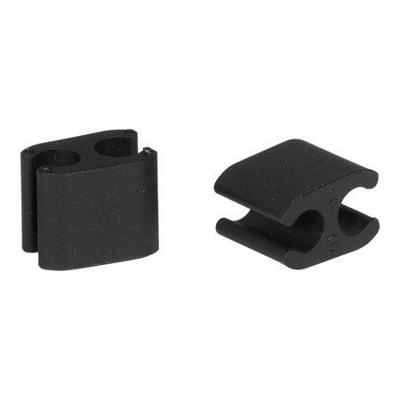 Elvedes kabelclips duo zwart 5+5mm plastic (p/10) cp2020104