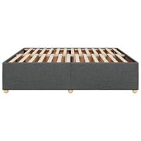 Bedframe zonder matras stof donkergrijs 200x200 cm - thumbnail