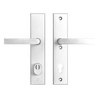 AXA AXA Edge Plus veiligheidsbeslag achterdeur rechthoekig schild Blok kruk/kruk PC92 met kerntrekbeveiliging SKG3 - aluminium - thumbnail